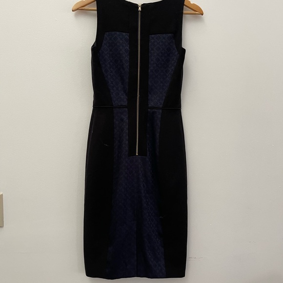 Club Monaco black blue tank dress LITTLE BLACK DRESS lbd 00 - Picture 3 of 5
